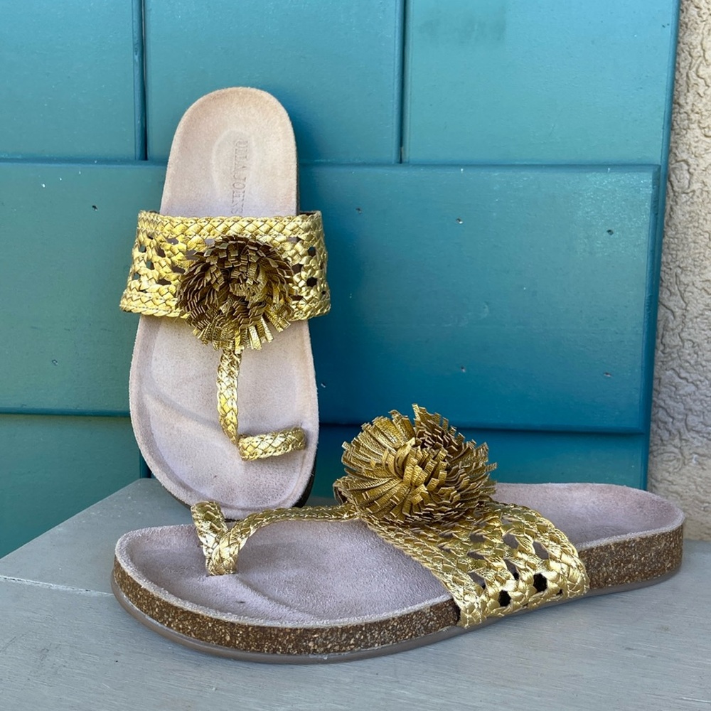 Ulla Johnson Netta sandals in gold!‎ Size 36